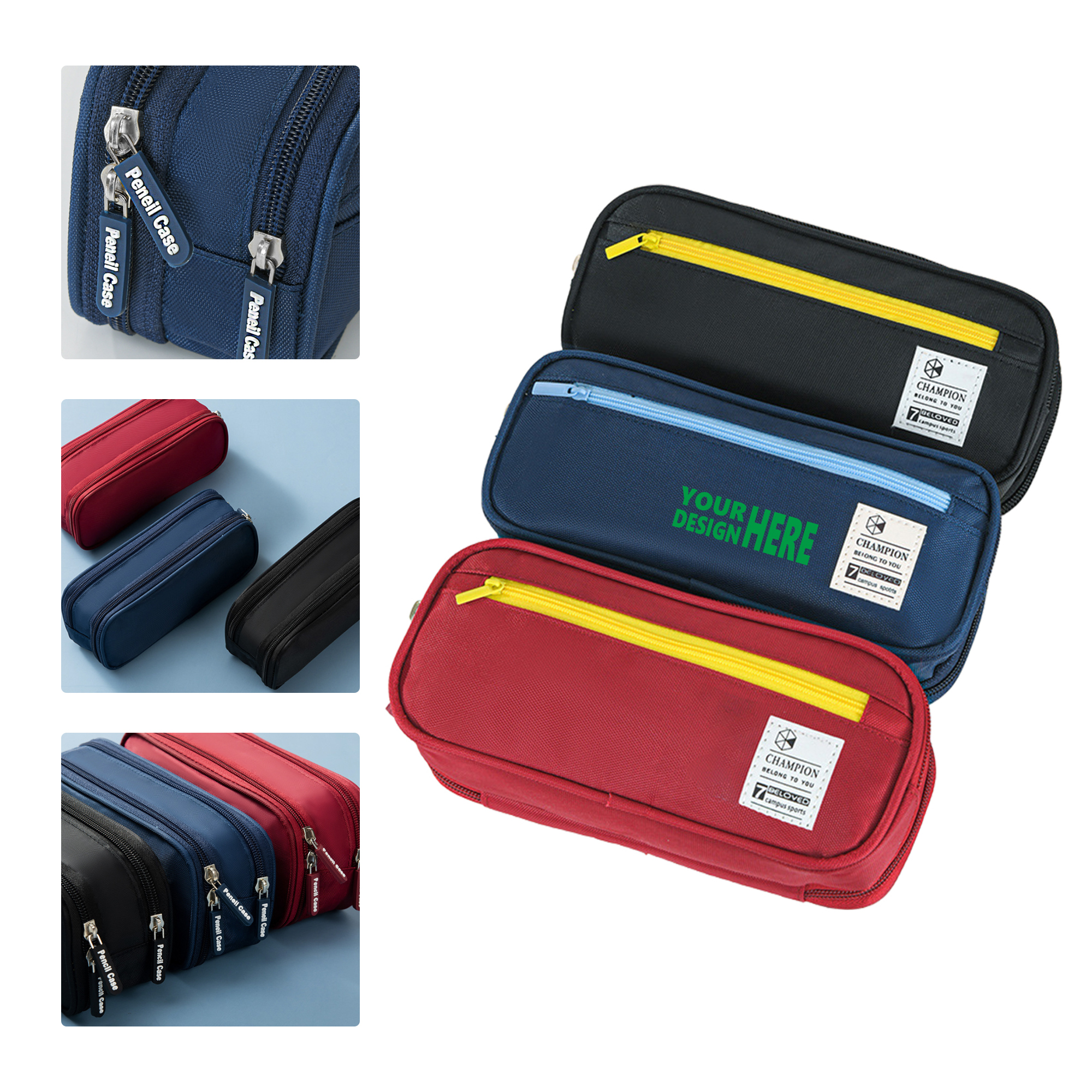 MOQ 50 Large Capacity Student Pencil Case 1