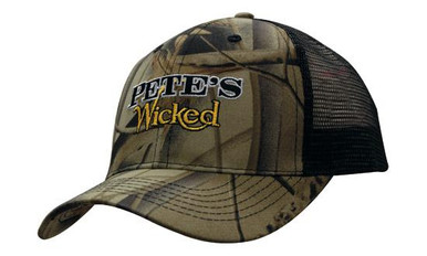 Leaf Print Camouflage With Mesh Back
