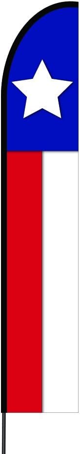 Texas Flag Kit 15' Feet Feather Flag Sign Outdoor Banner 2