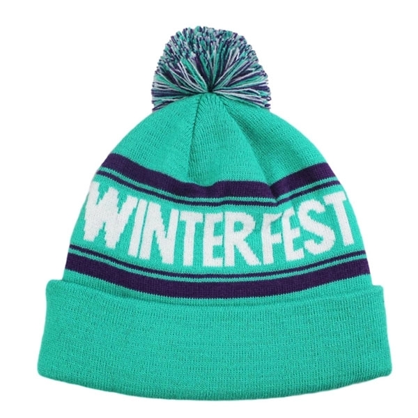 Custom Knitted Pom Jacquard Beanie 5