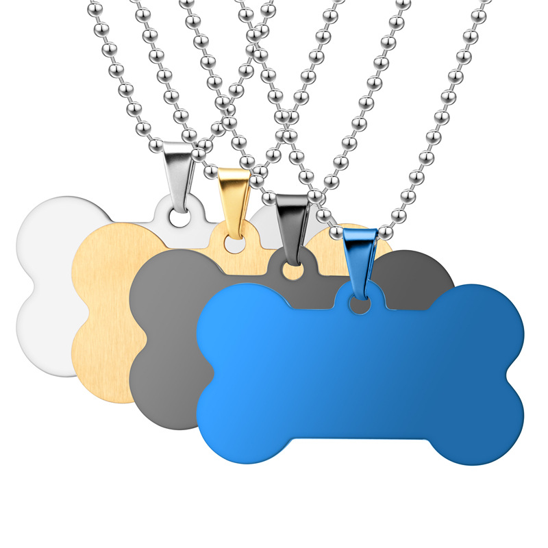 Bone Shaped Aluminum Pet Tag 2