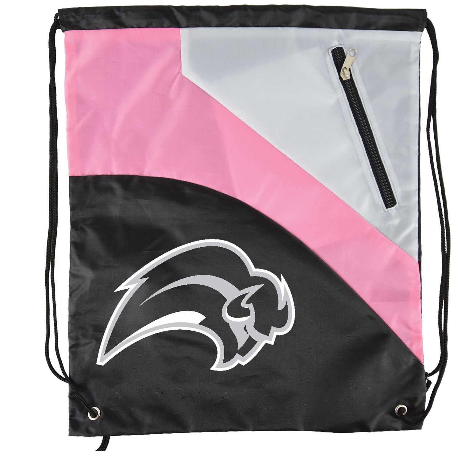Tri Color Premium Drawstring Bag with Zipper Pocket 3