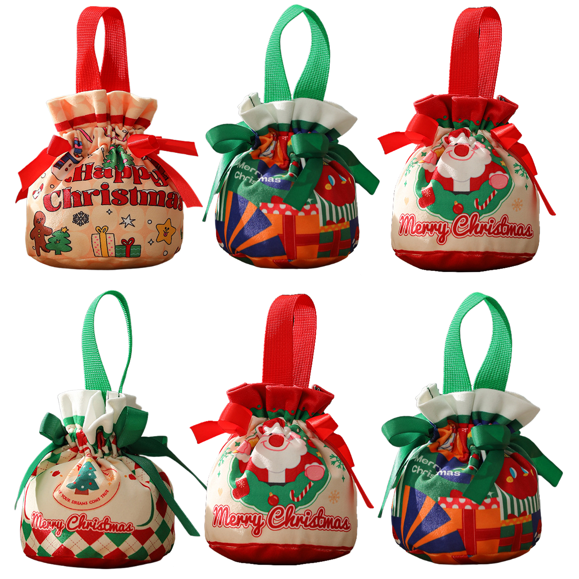 Drawstring Christmas Candy Bag 2