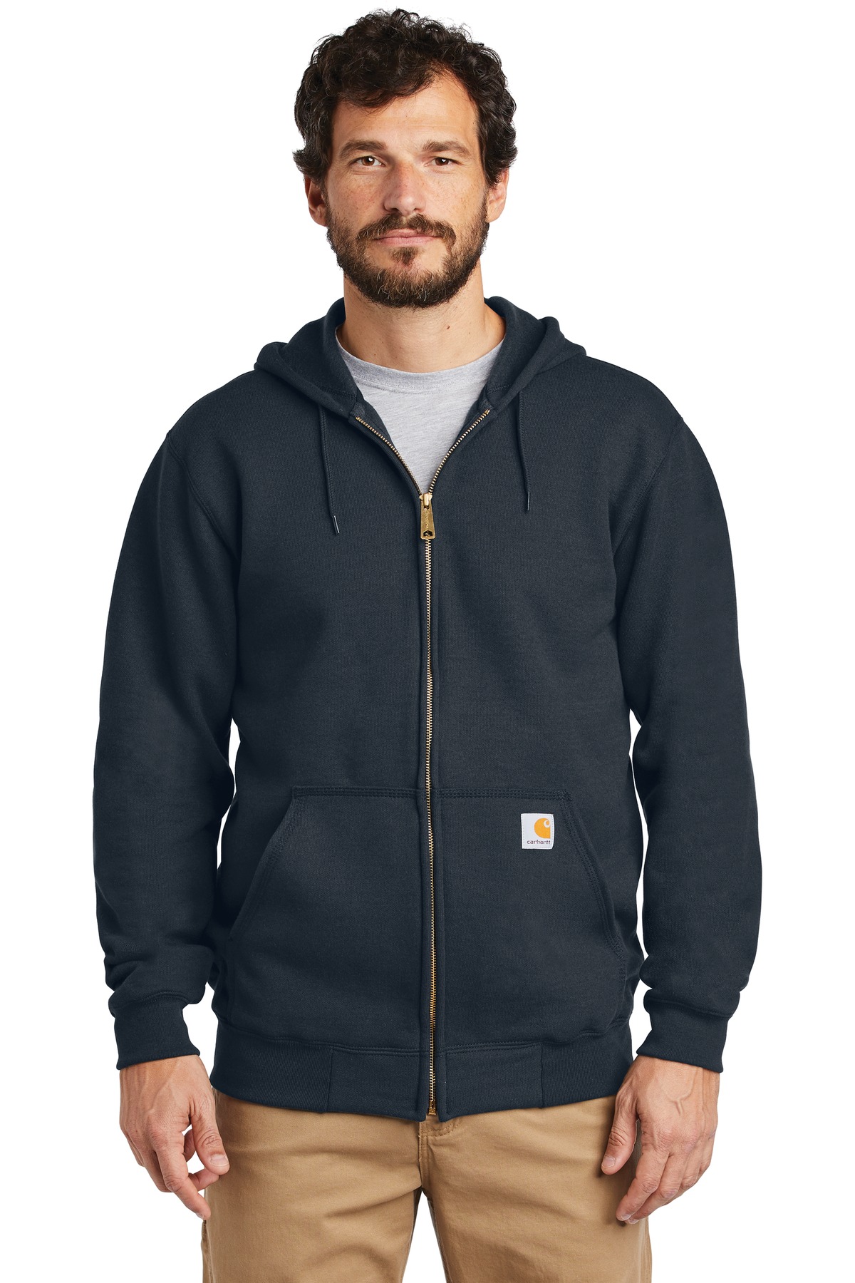 Carhartt Midweight Hooded Zip-Front Sweatshirt. CTK122, custom hoodie or sweatshirt with logo imprint 8