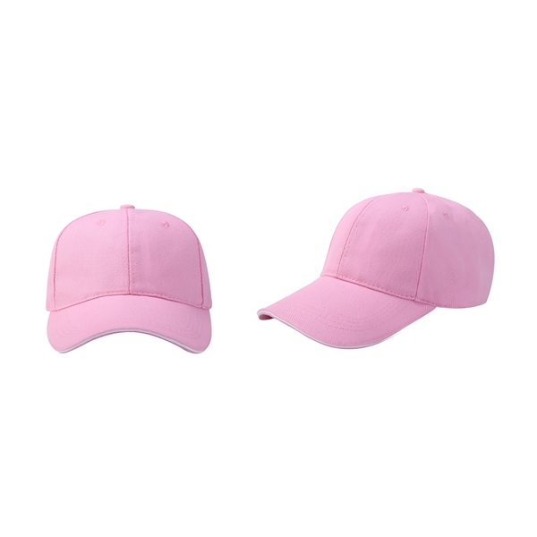 Stock Single-Yarn 7x7 Drill Cotton 6 Panel Cap, Double 22