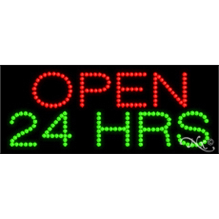 Open 24 HRS LED Sign 2