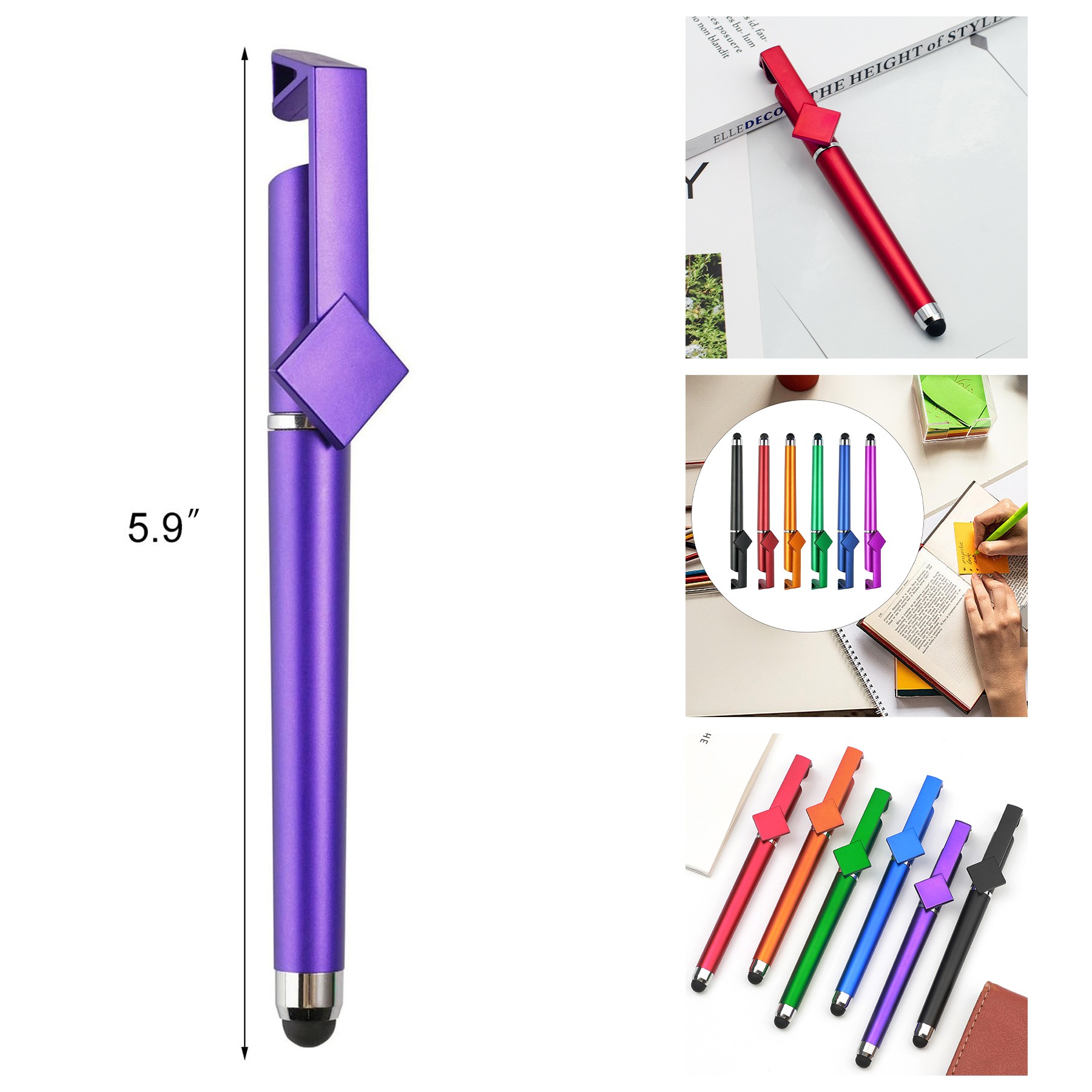 Multifunctional Phone Holder Touching Screen Pen 1