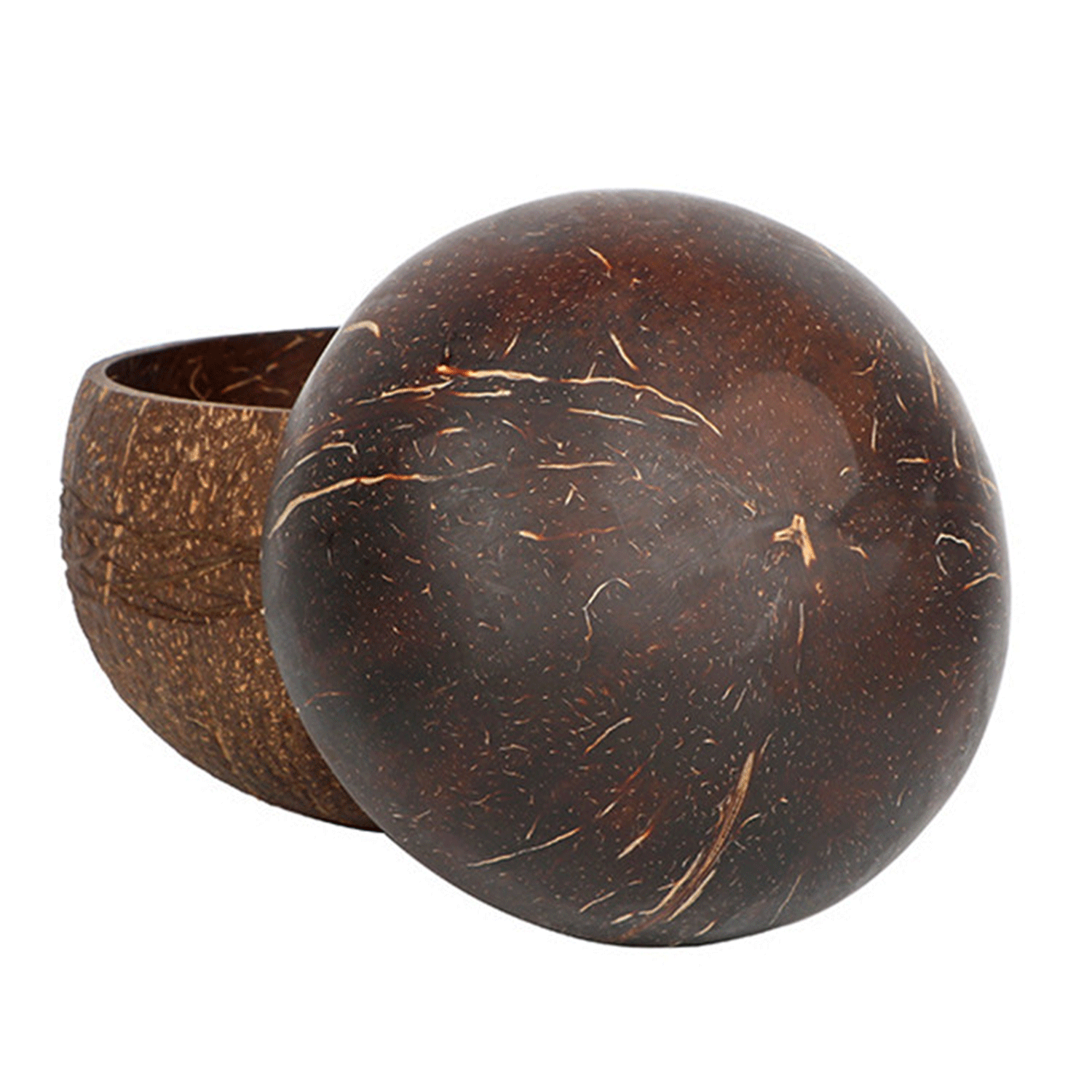 Eco-Friendly Natural Handmade Coconut Shell Salad Bowl 11