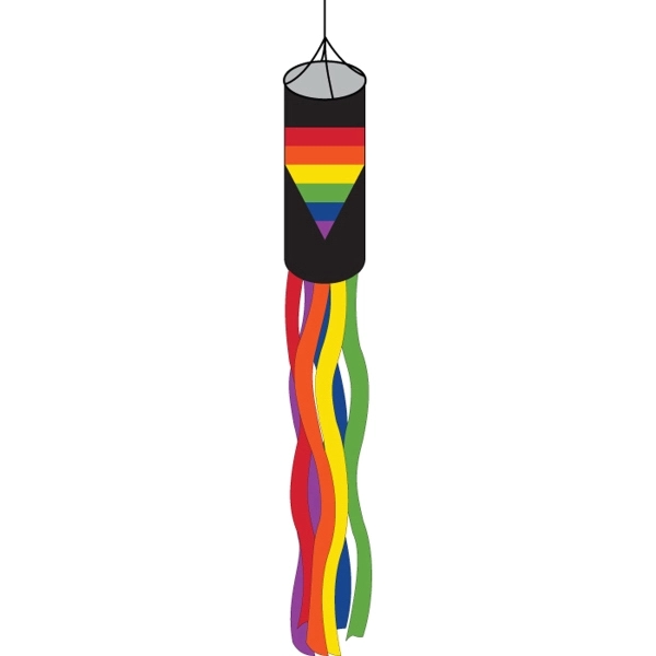 Black Rainbow Tri. Windsock 2