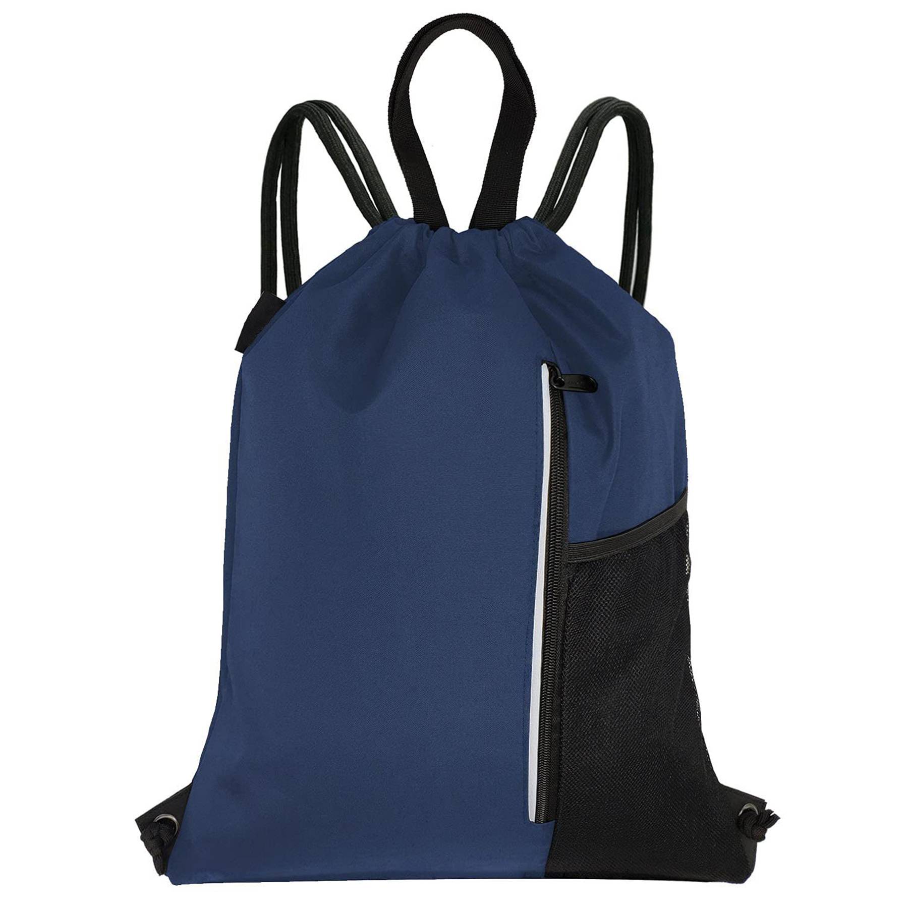 Polyester Sport Gym Sack Waterproof Drawstring Backpack Bag 4