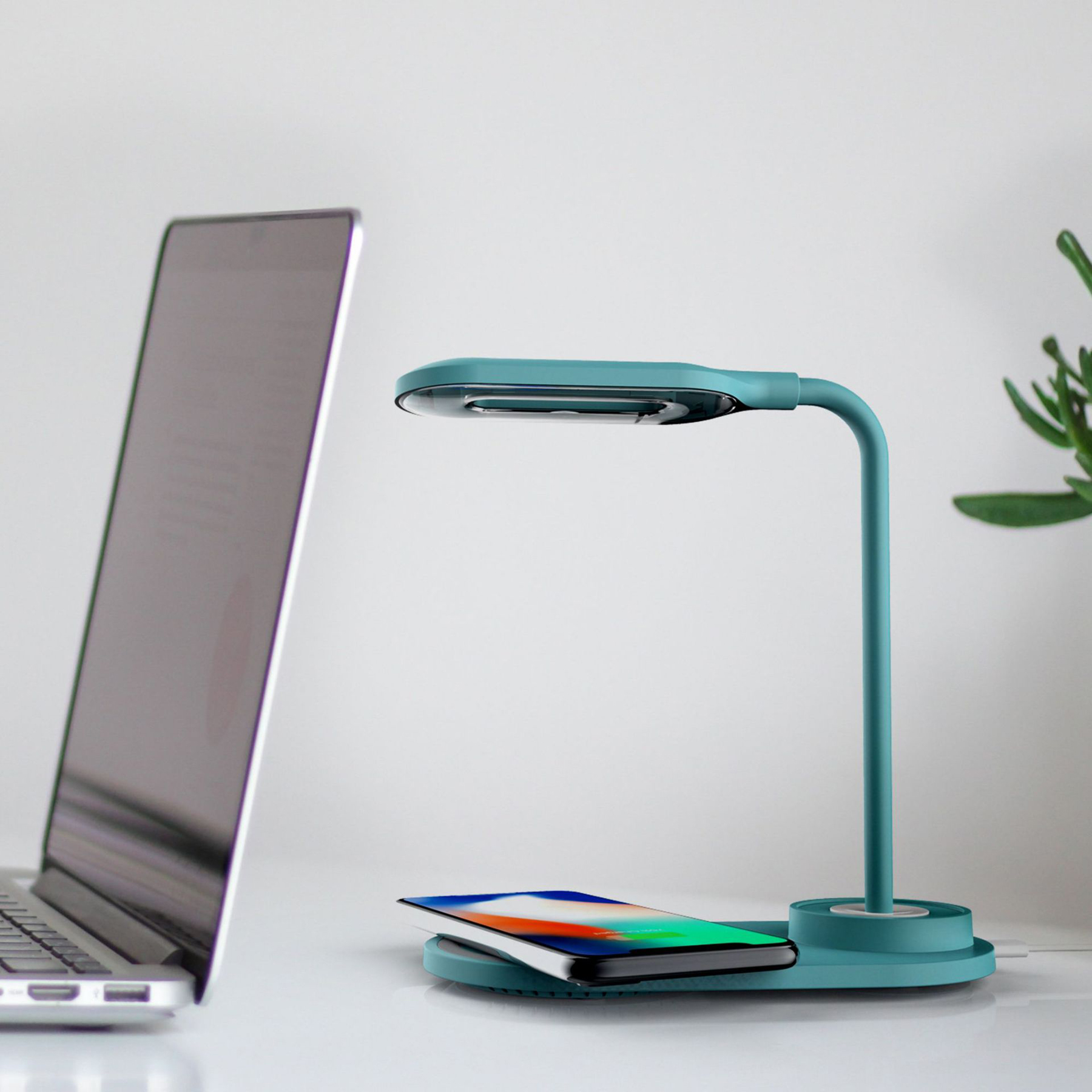 Lamp With USB Wireless Charger 4