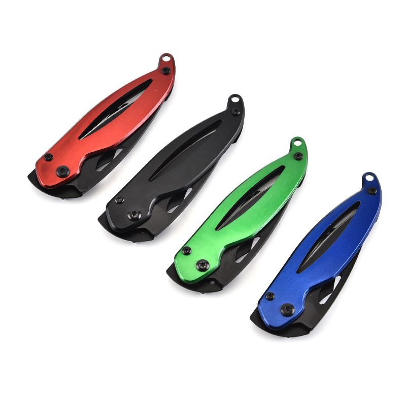Stainless Steel Folding Pocket Knife with Strap Hole 5