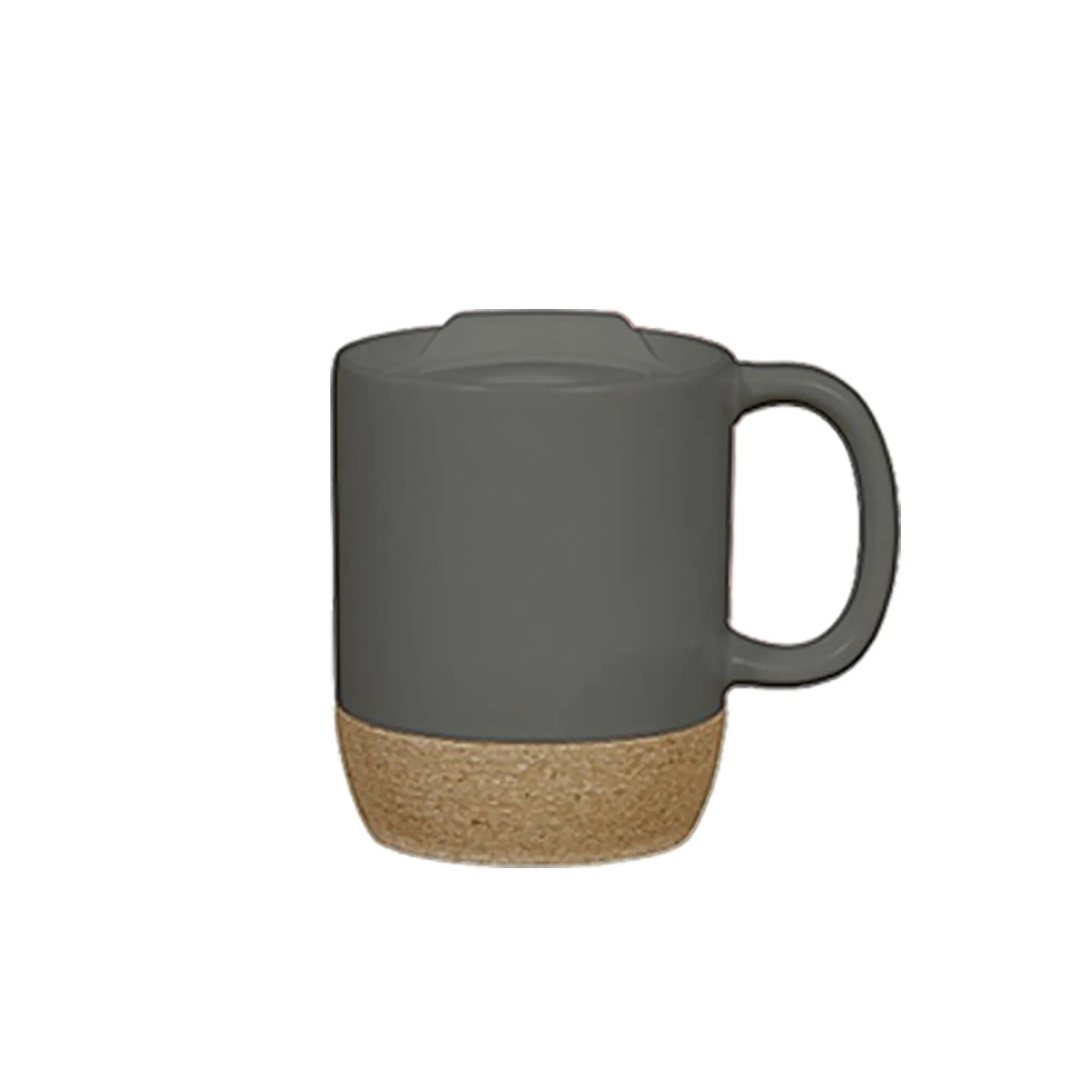 12oz Cork bottom ceramic mug Boshan 4.3" x3.4" 8