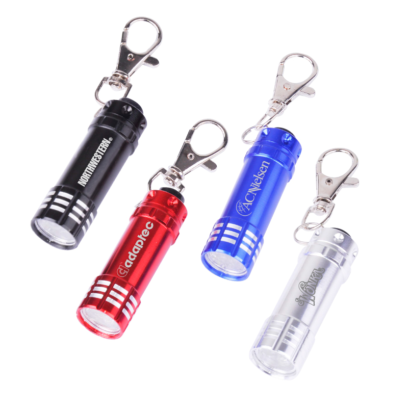 Mini Spectre 3 LED Aluminum Torch Keyring 1