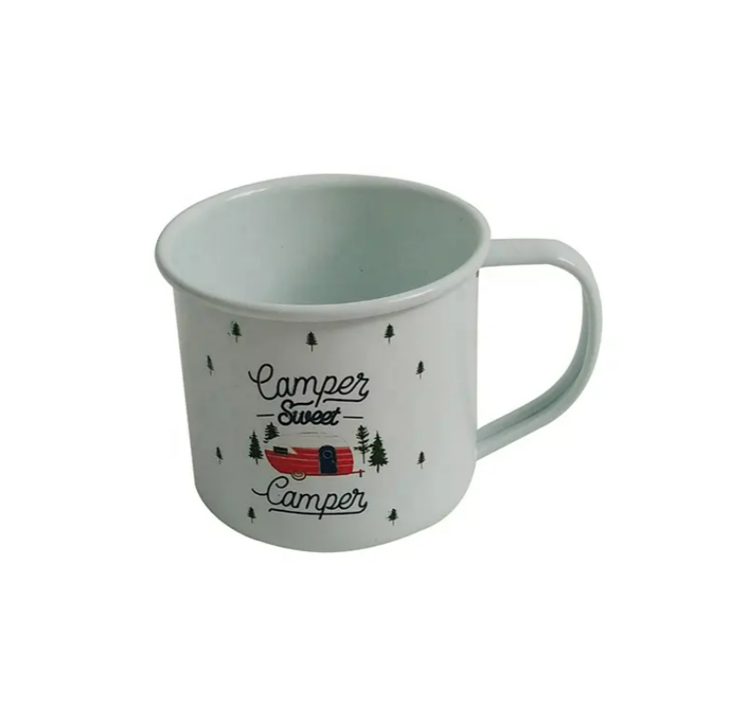 Metal Enamel Coffee Tea Cups Mugs 2