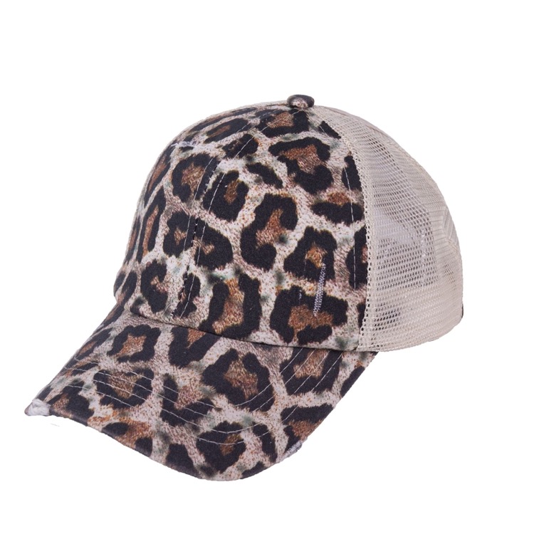 Washed Distressed Ponytail Baseball Cap 5