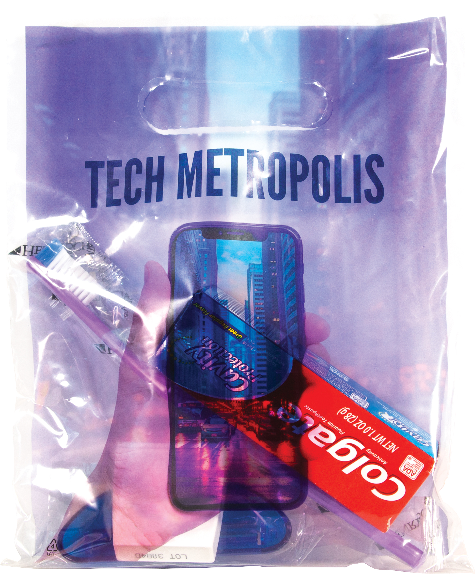 Digital Full Color 2-Sided Clear Plastic Bag (7.5" x 9") 3