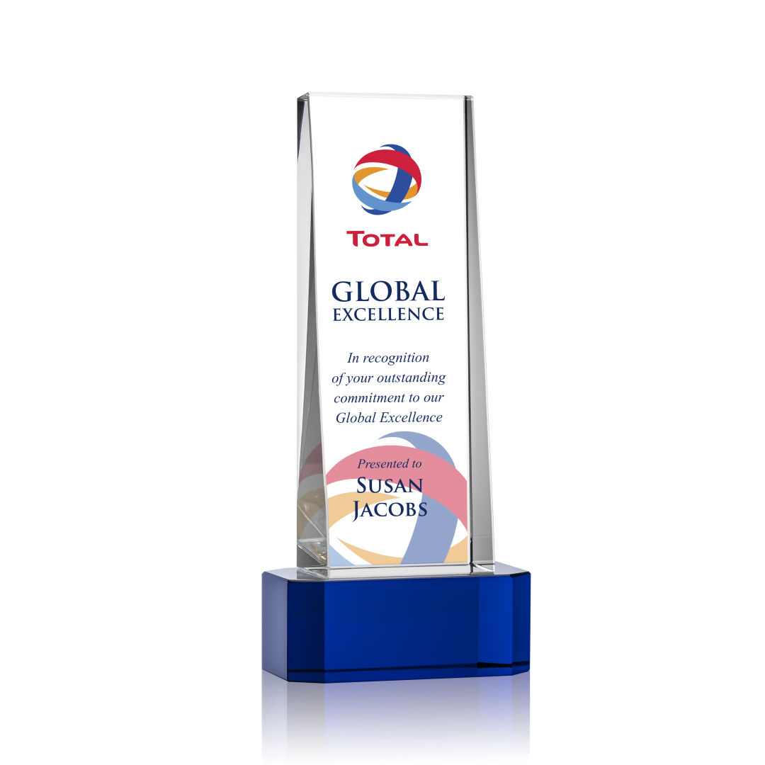 Milnerton VividPrint™ Award on Base - Blue 9