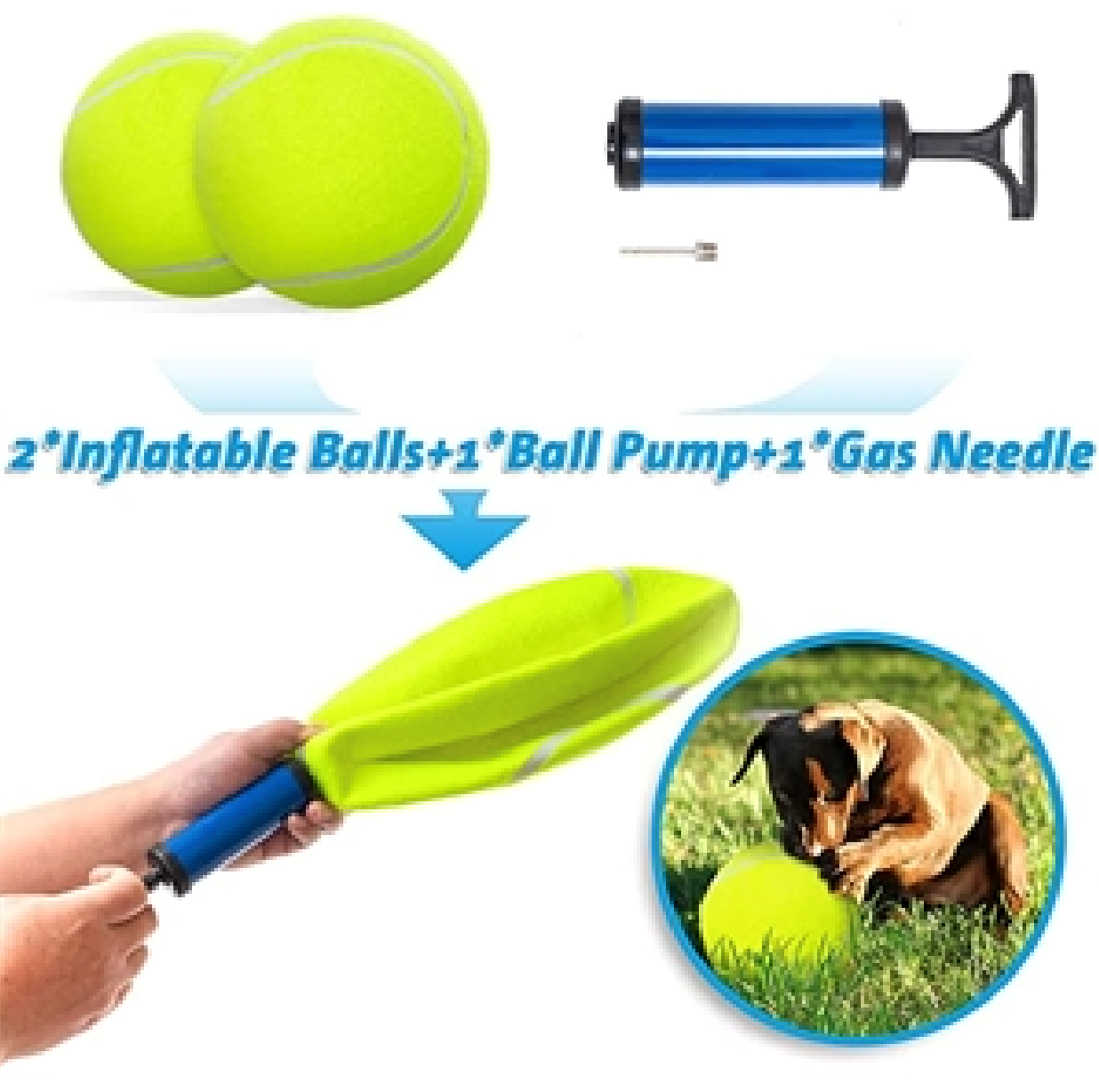 Large Tennis Ball Doggie Puzzle Toys 2