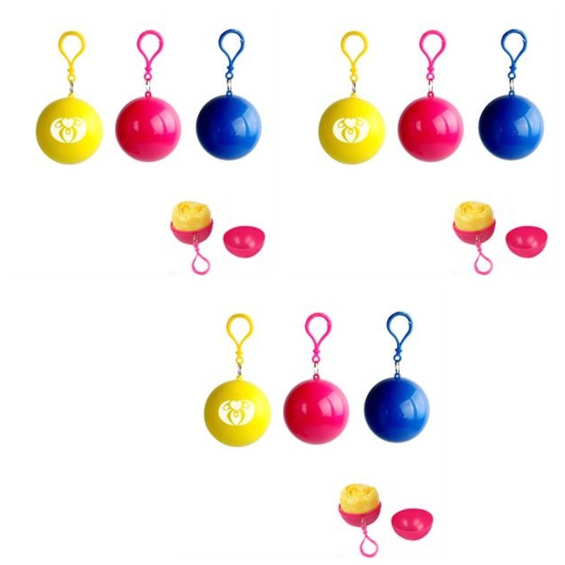 Disposable Portable Raincoats Hooked Poncho Ball