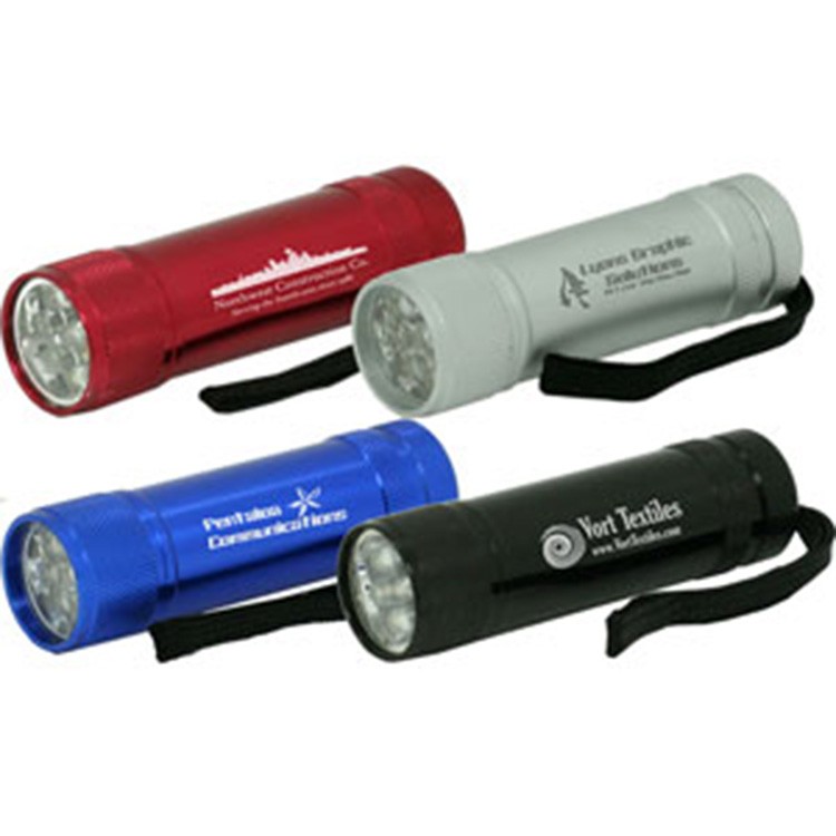 Metal 9 LED Flashlight