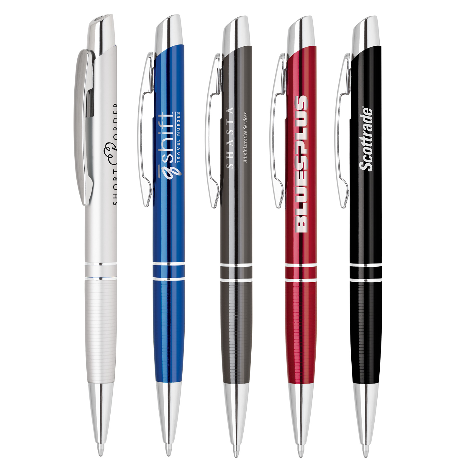Klavier-V Click Pen with Knurled Grip & Chrome Trim 4