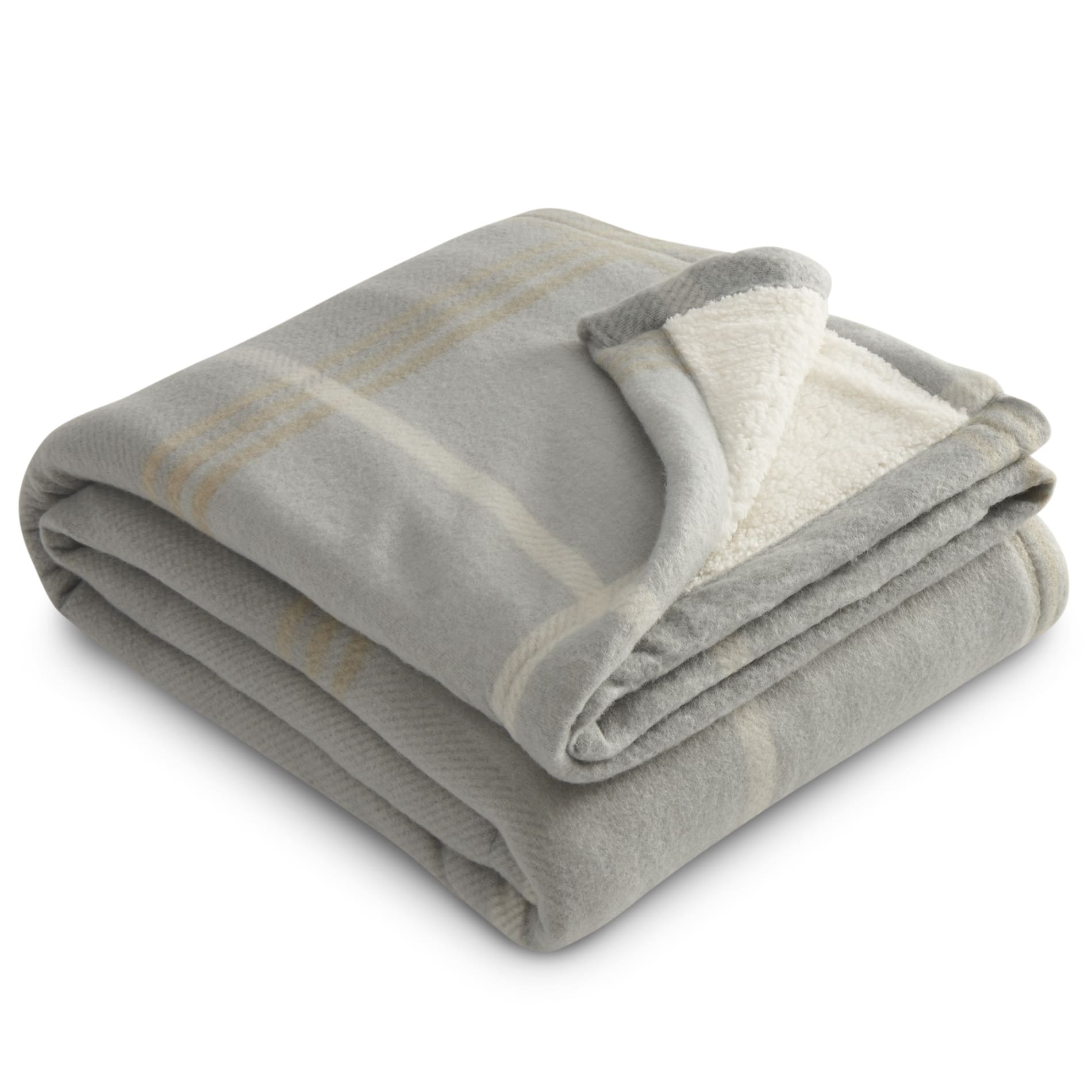 Plaid Fleece Sherpa Blanket 99