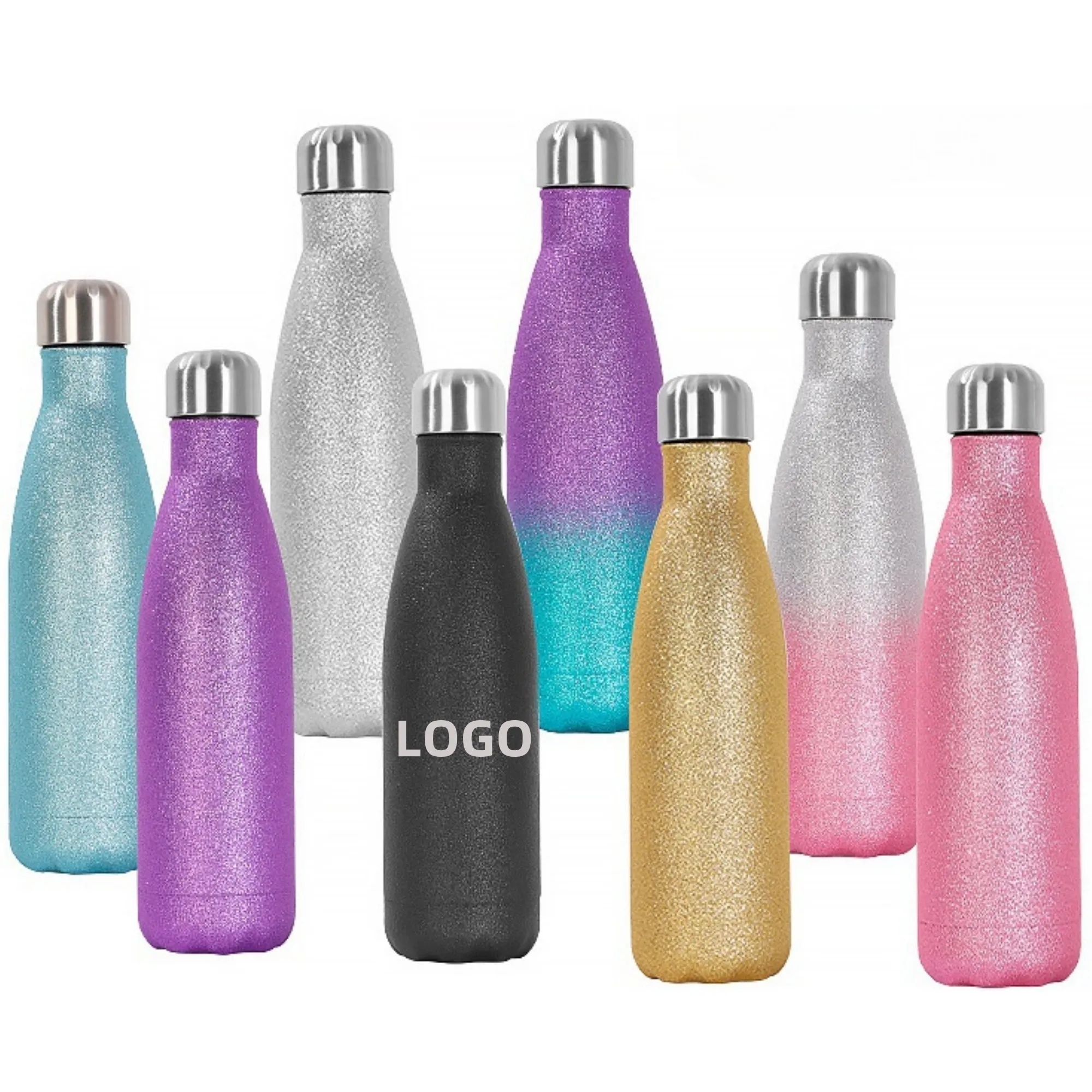 18 oz. Glitter Color Water Bottle 4