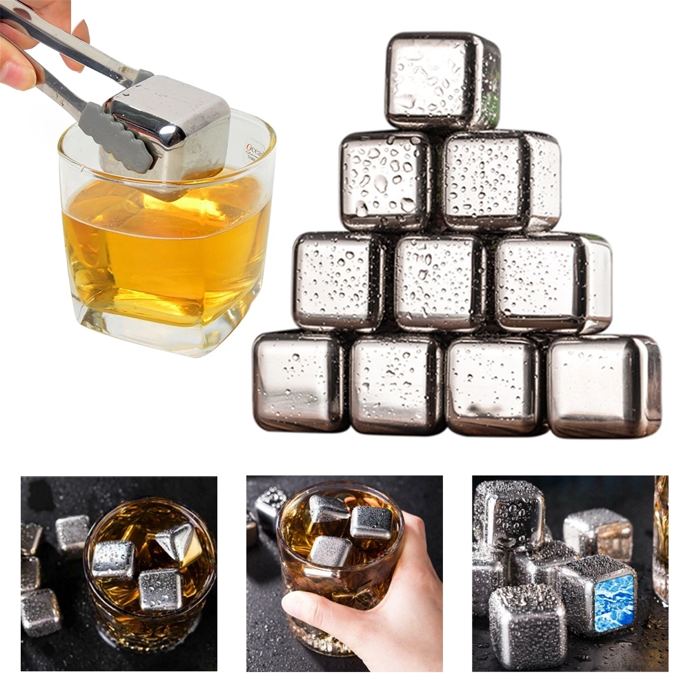 304 Stainless Steel Cubes Ice Stone 9