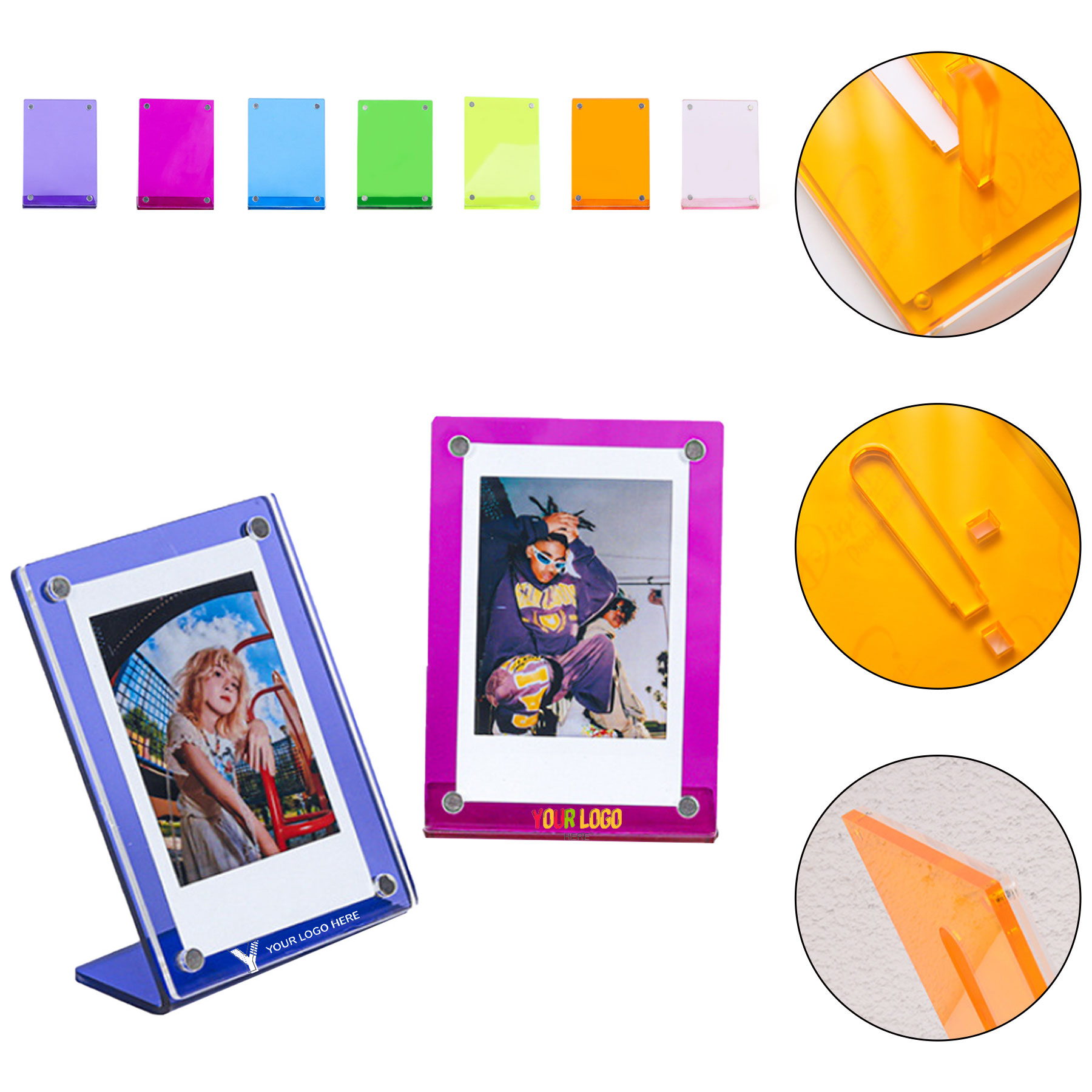 L-Shape Vertical Magnetic Picture Frame 2
