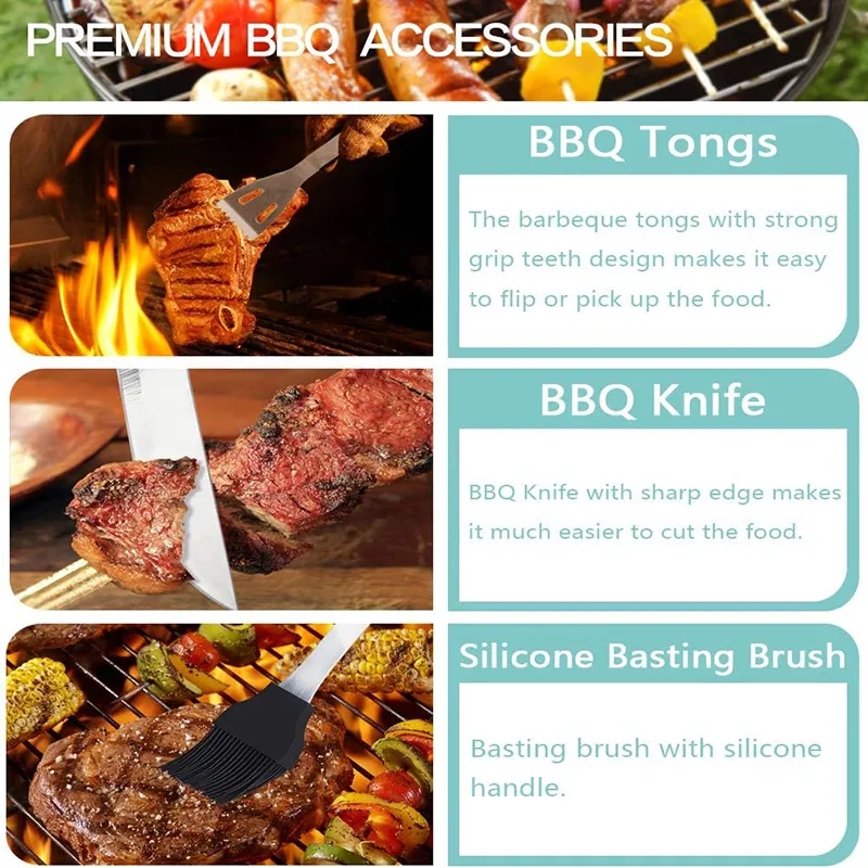 18-PCS BBQGrilling Tools Set 6