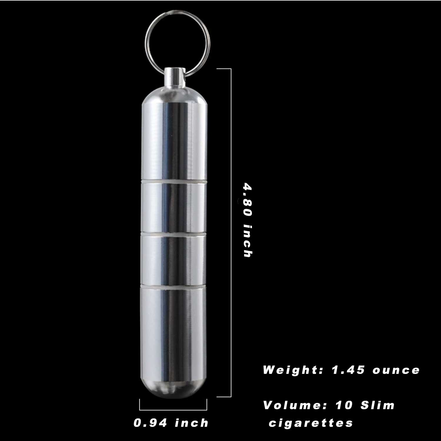 Aluminum Alloy Waterproof Cigarette Case 10 Slim ones 5