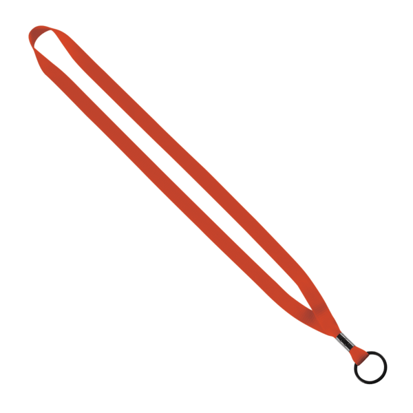 1/2" Polyester Lanyard with Metal Crimp & Split-Ring 35