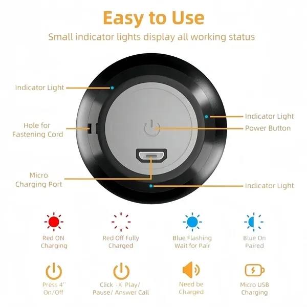 Wireless Portable Speaker with Stereo Bass Sound Quality 8