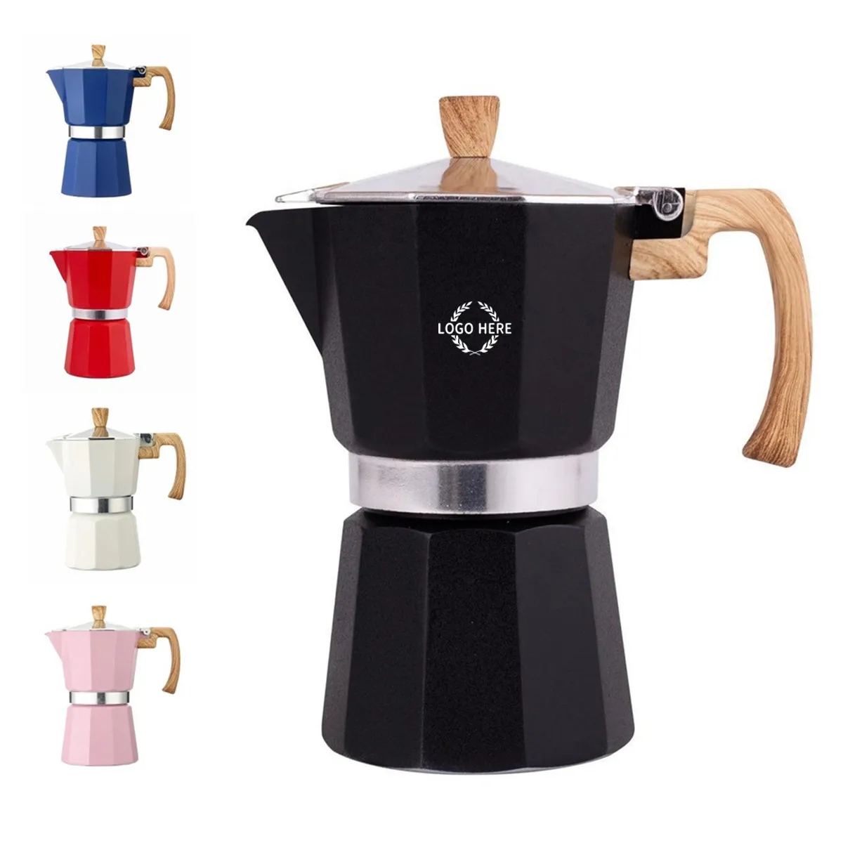 Aluminum Moka Coffee Pot-3 Cup 2