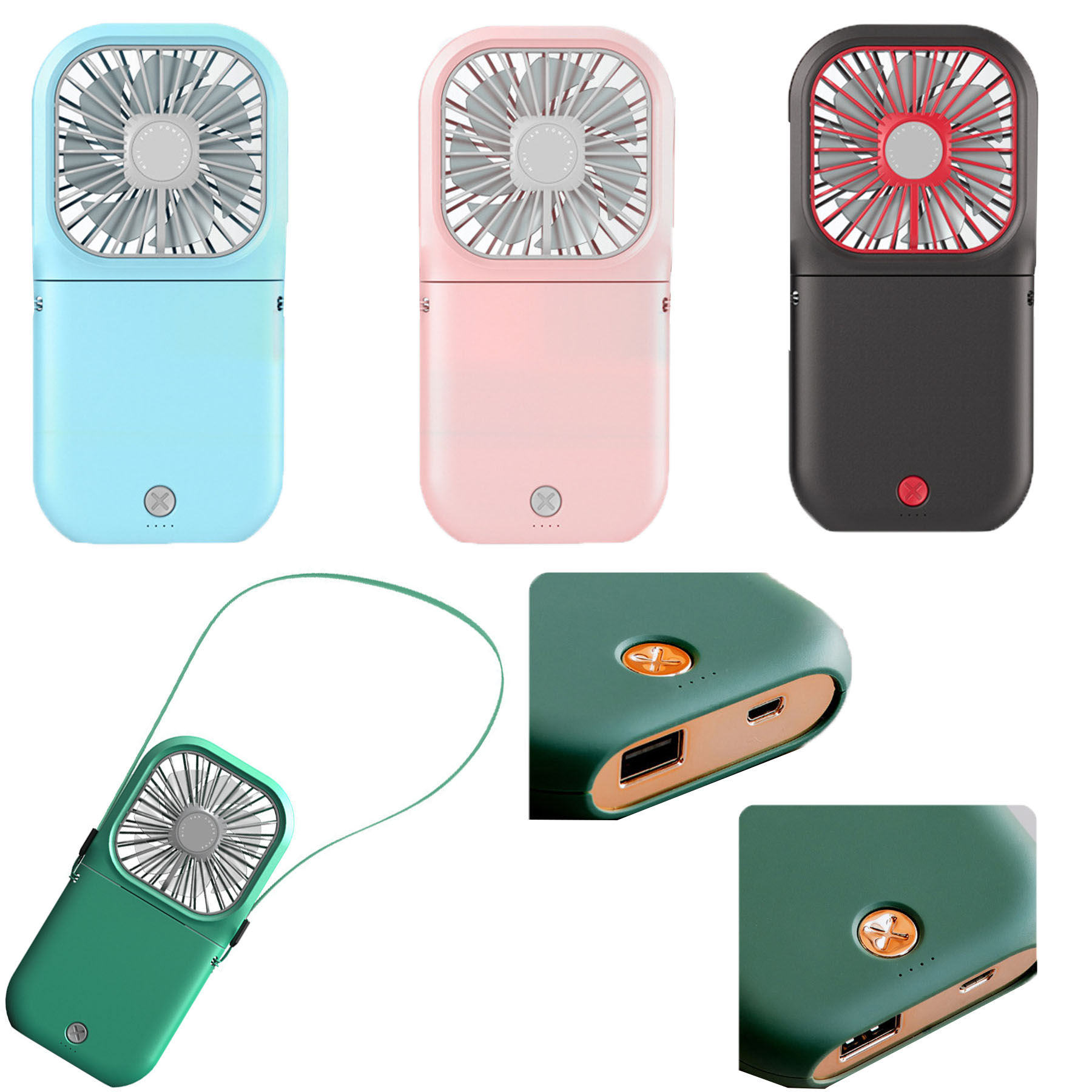 Foldable Power Bank Fan 2