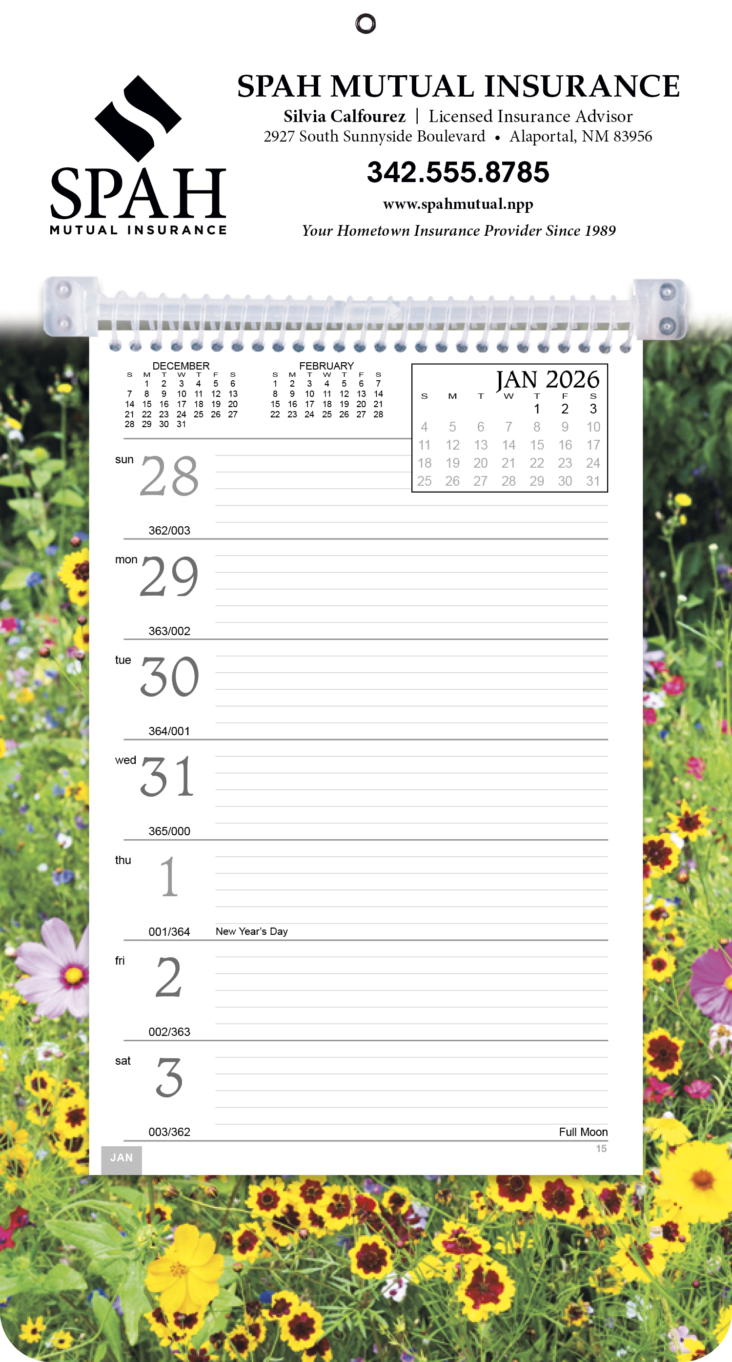 Triumph® Calendars Full-Color Weekly Memo Calendar 5