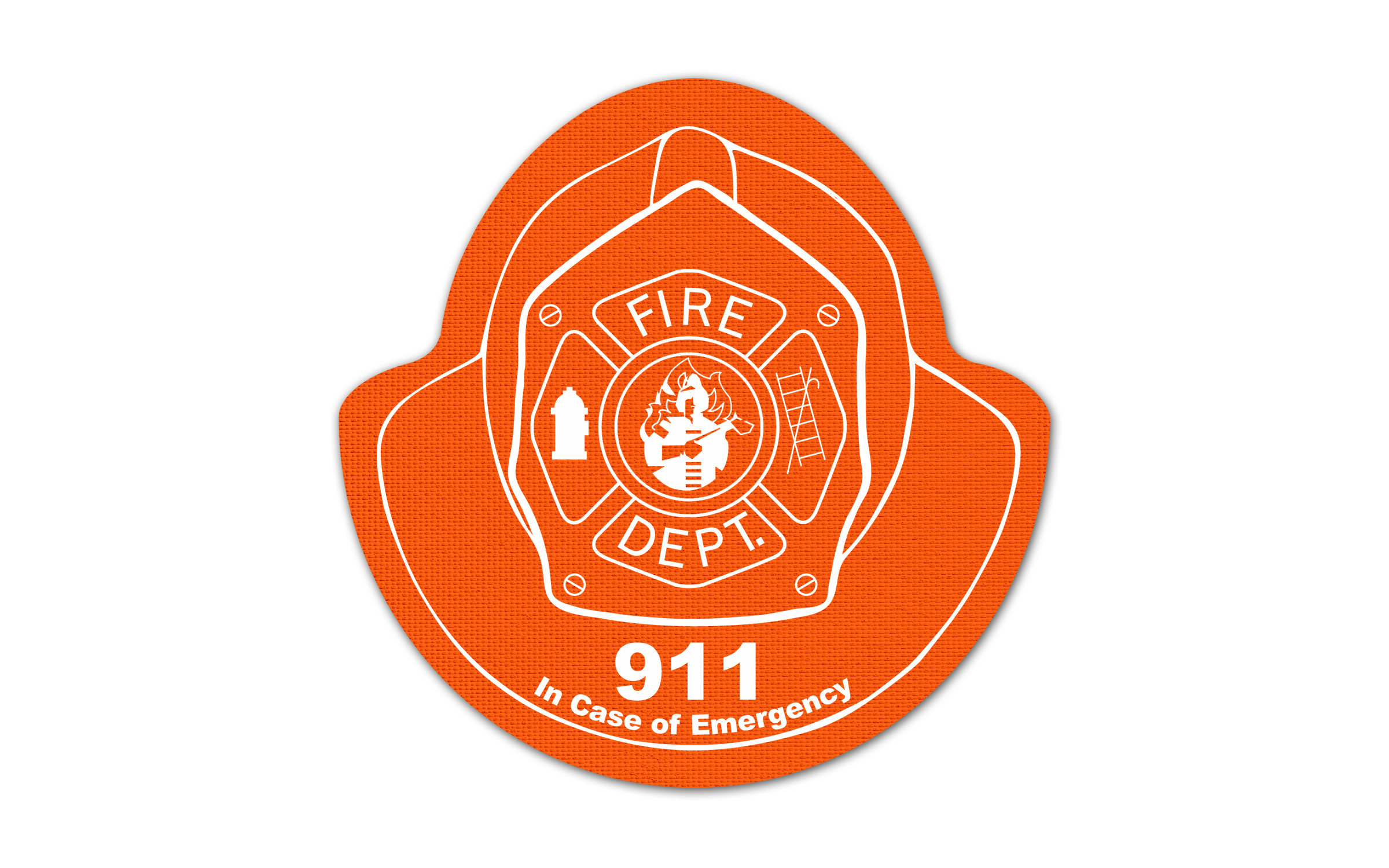 Fire Helmet Vinyl Jar Opener 21