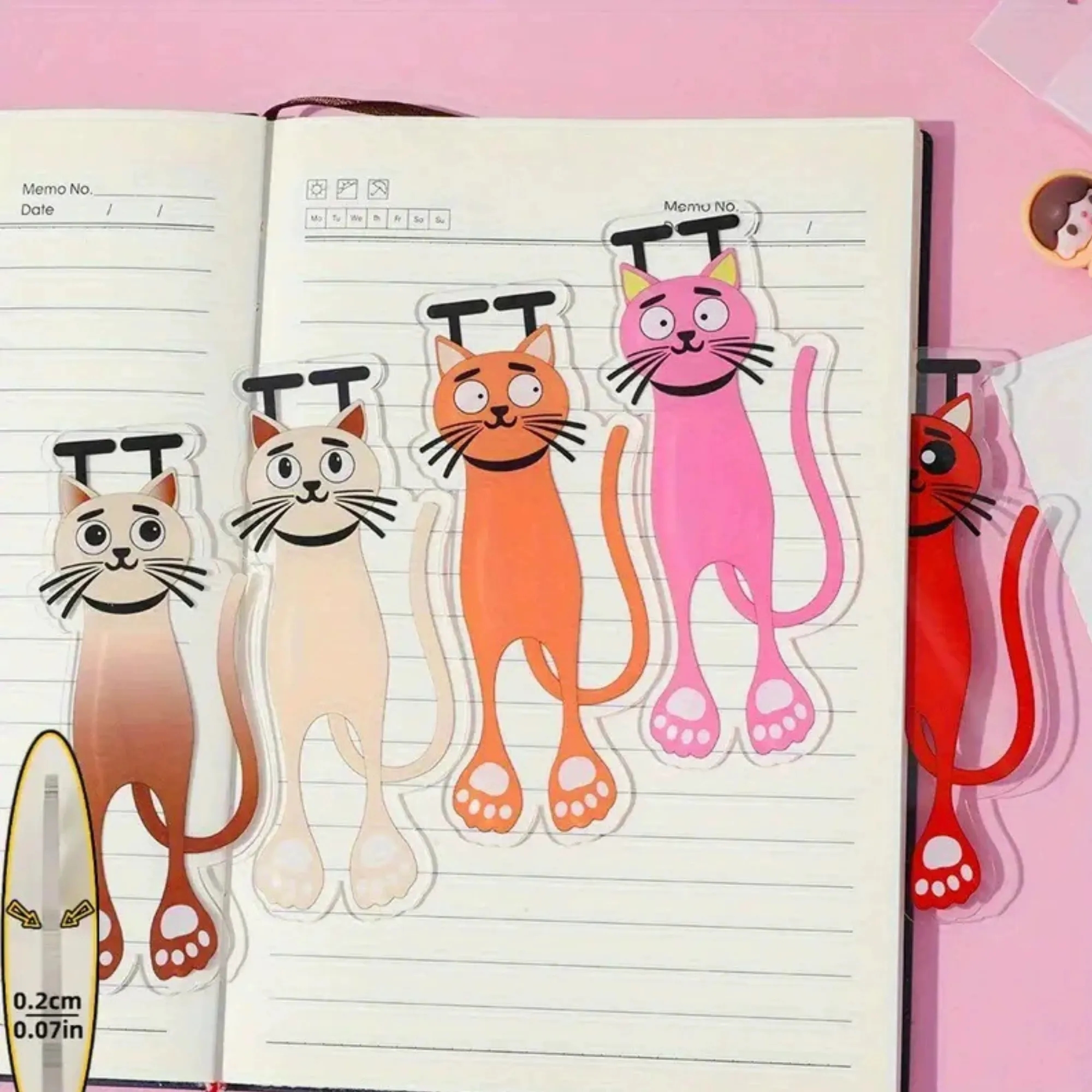 Plastic Bookmark Cat Shaped 5