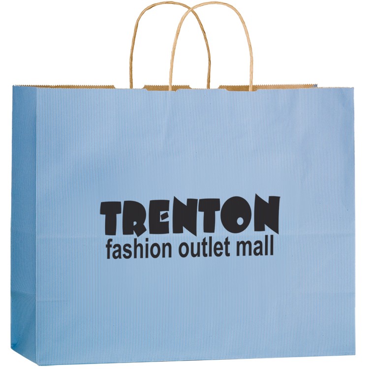 Matte Color Paper Shopper with Twisted Paper Handles 1