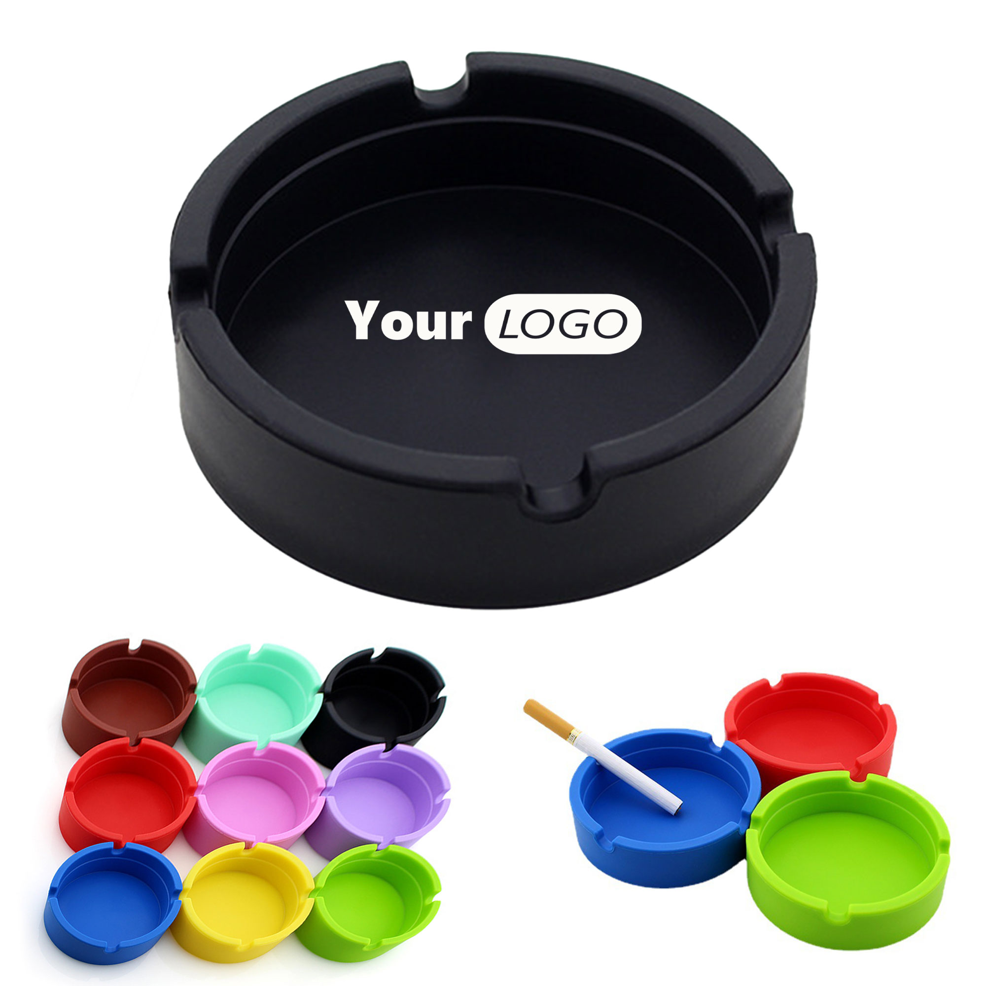Eco-Friendly Colorfull Silicone Ashtray 6