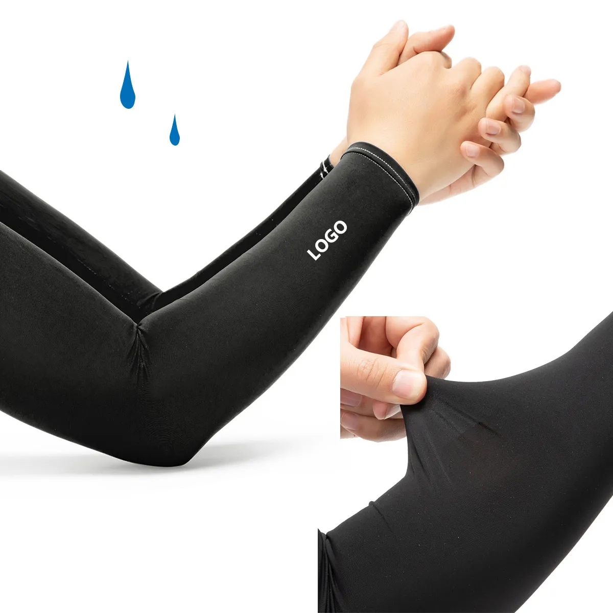 Elastic Outdoor Seamless Cool Arm Sleeves 4