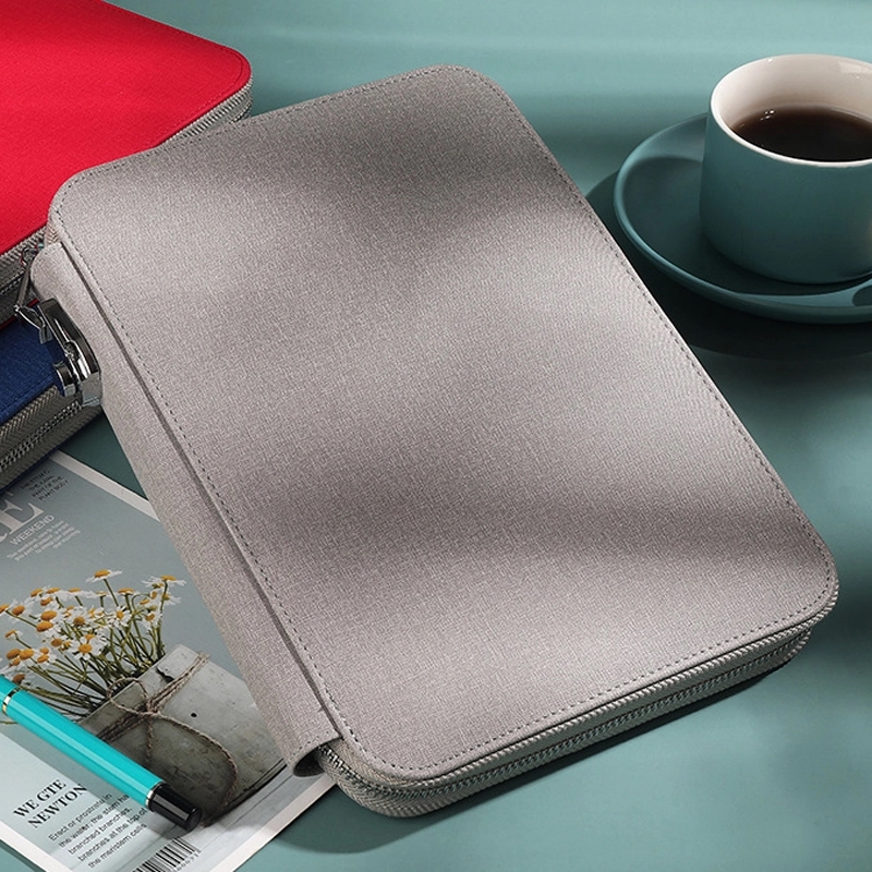 PU Multifunction B5 Business Zippered Notebook with Lock 16