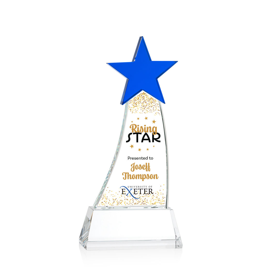 Manolita VividPrint™ Award - Blue/Clear 8