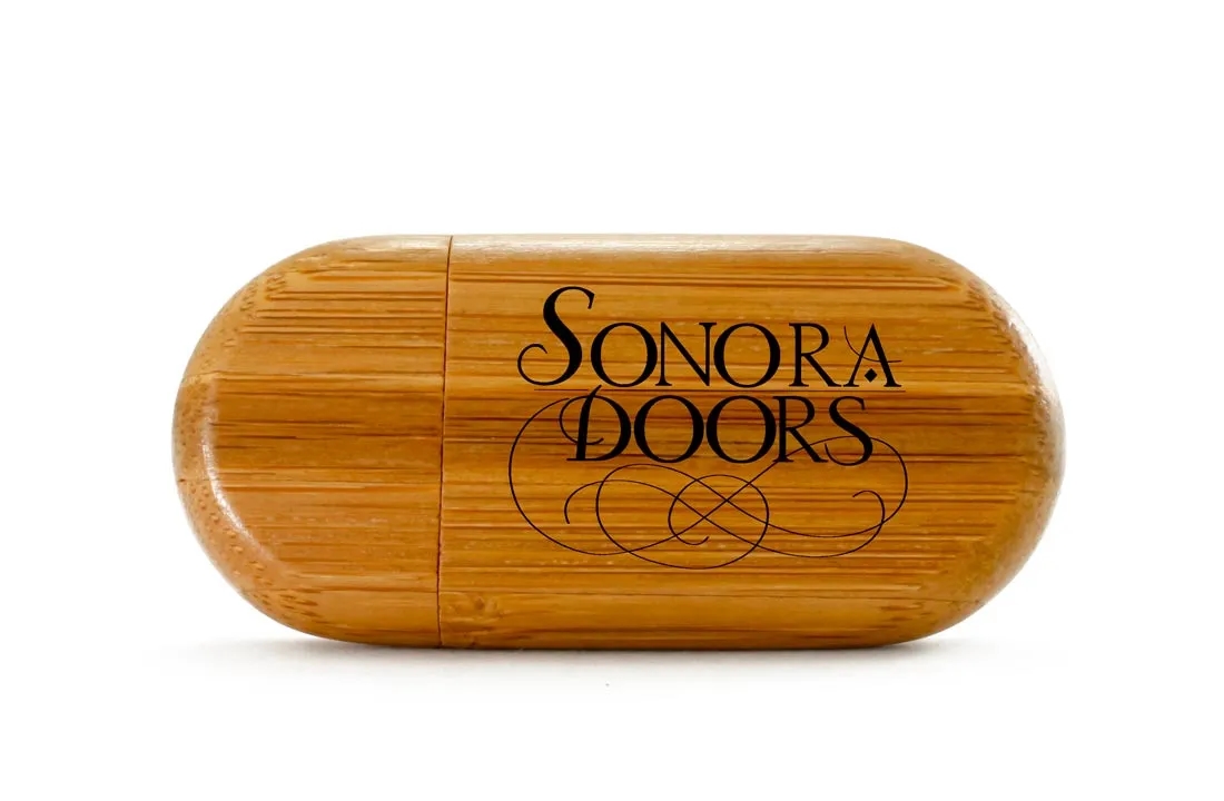 Oval Wooden USB Flash Drive U Disk 4