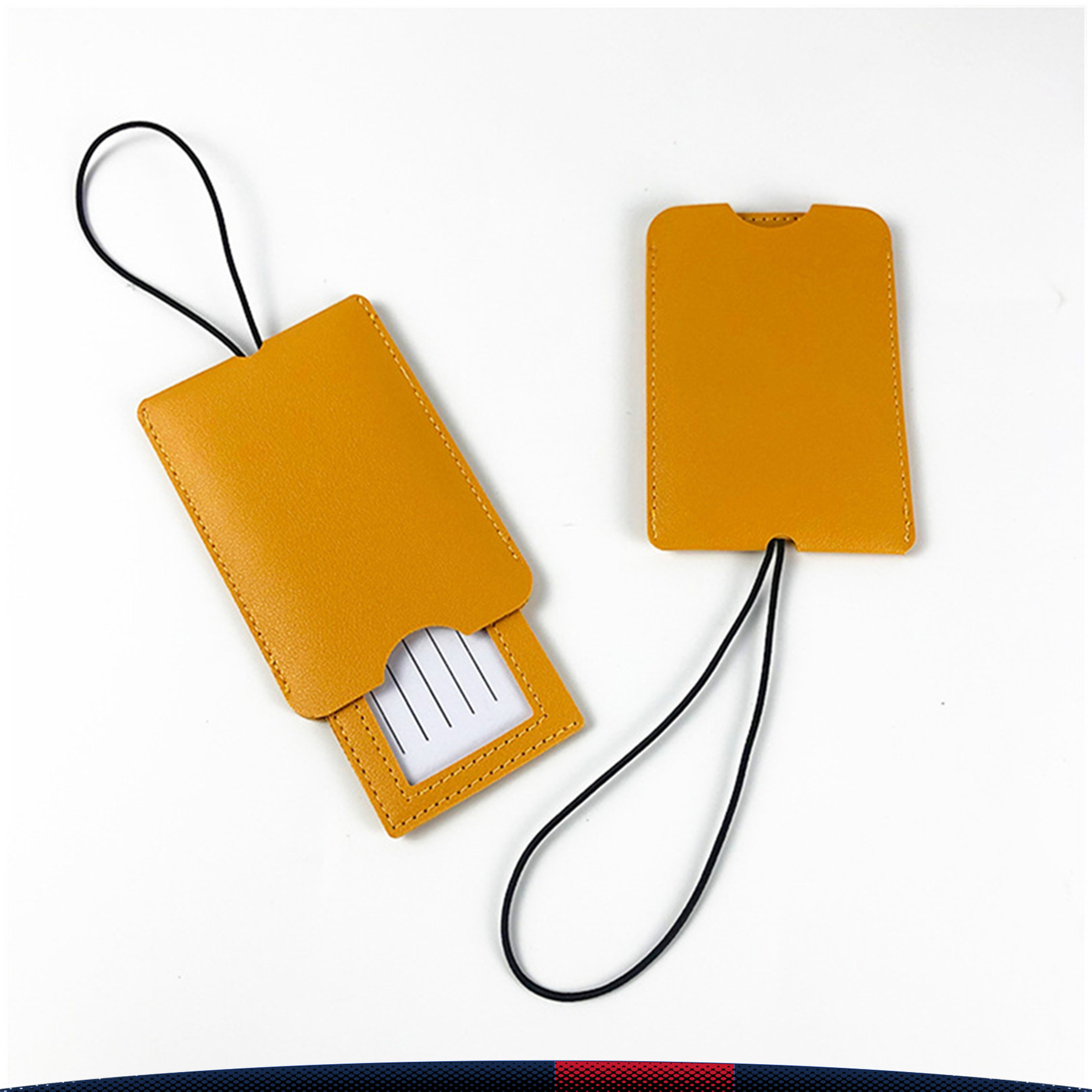 Double Layer PU Luggage Tag 5