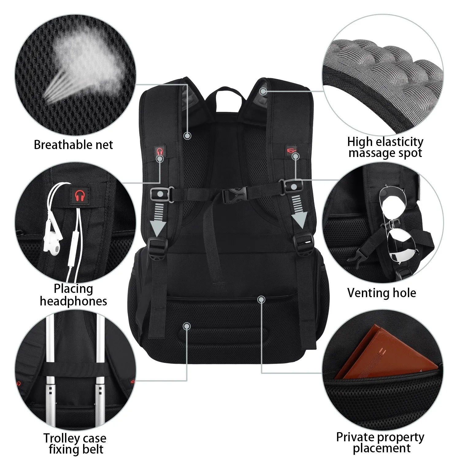 Laptop Backpack 17-inch Computer Traveling Bag 6