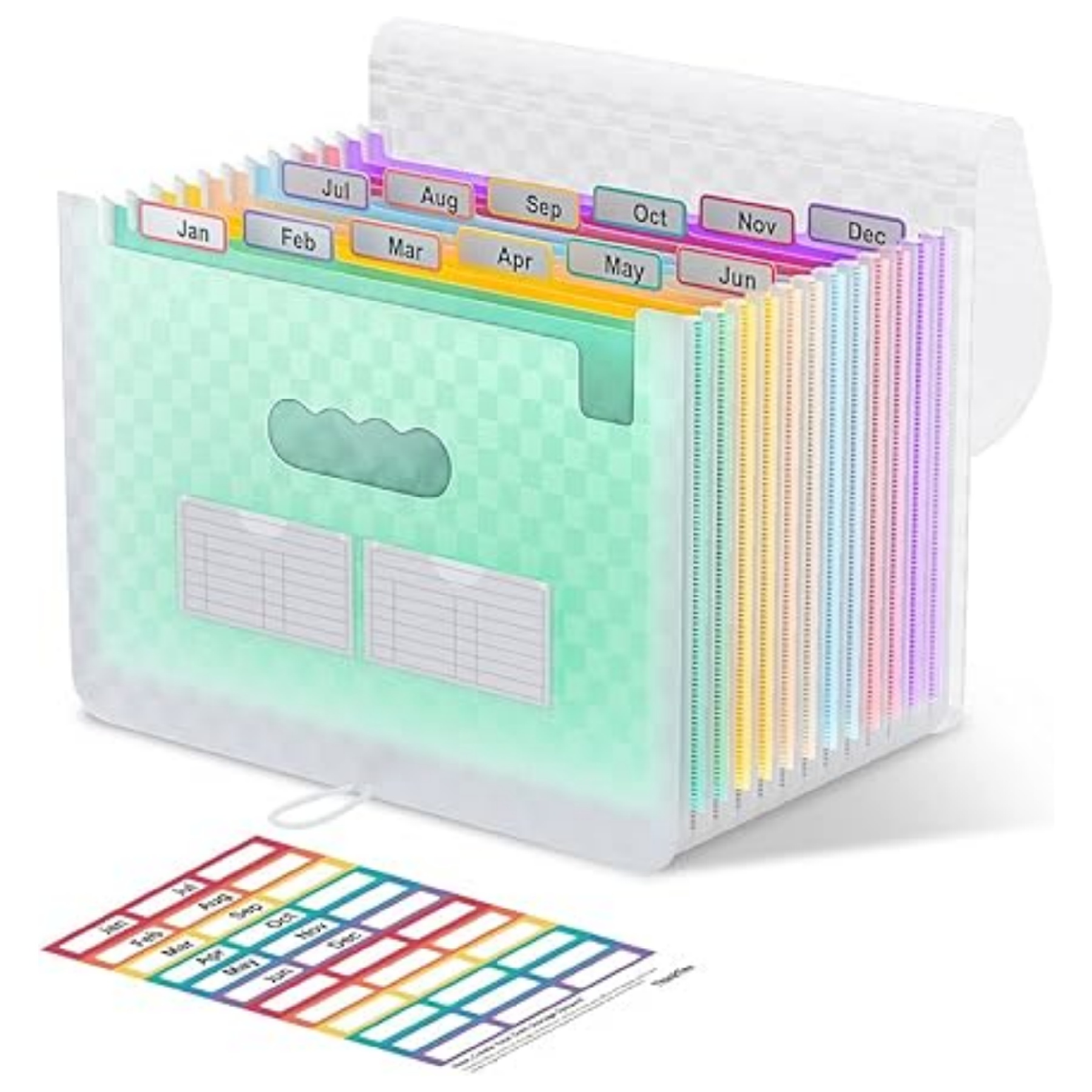 12 Pockets Accordian File Organizer 7