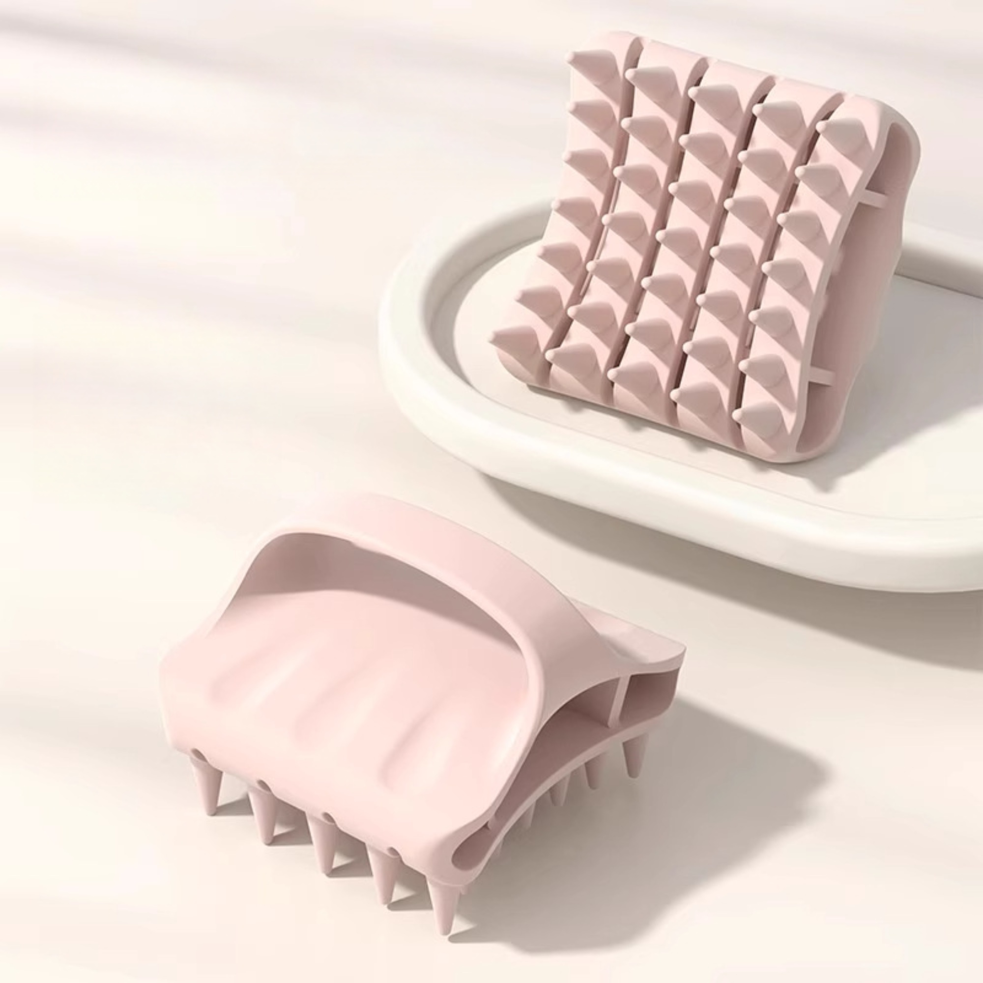 Soft Silicone Scalp Massager Brush For Hair Care Wellness 2