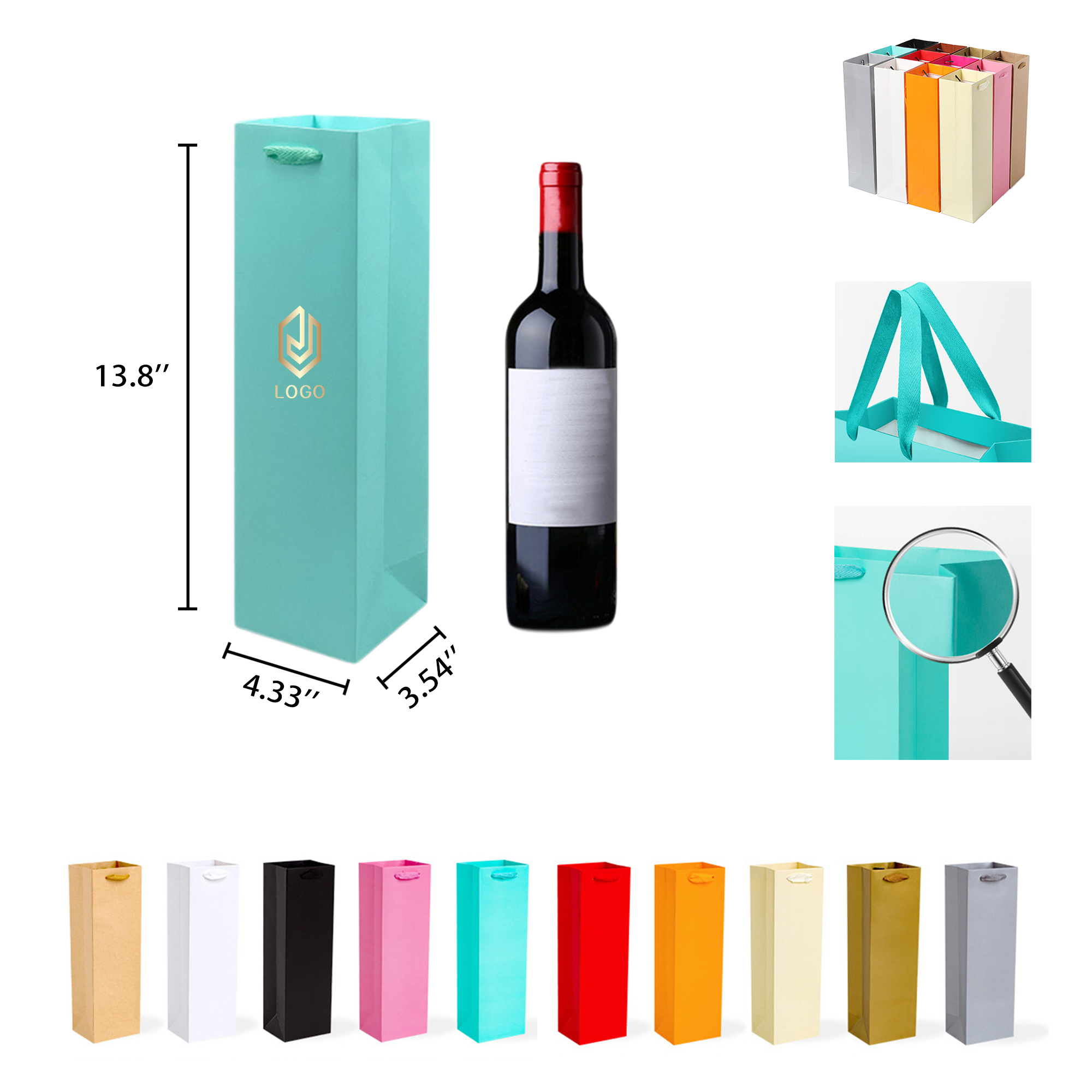 Colorful Wine Gift Bags MOQ 100 1